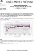 Special Monthly Reporting  Weekly Traffic Volume Data Interstate Travel for Weeks 48 49 50 and 51 1128202212252022