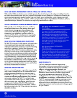 Traffic Management Center TMC PooledFund Study PFS fact sheet