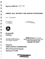 Bridge Rail Retrofit for Curved Structures Vol 2 Technical Report