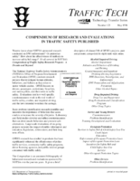 Compendium of Research and Evaluations in Traffic Safety Published