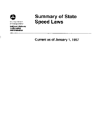 Summary of state speed laws current as of January 1 1997