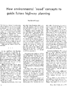 New Environmental Need Concepts to Guide Future Highway Planning
