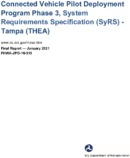 Connected Vehicle Pilot Deployment Program Phase 3 System Requirements Specification SyRS  Tampa THEA