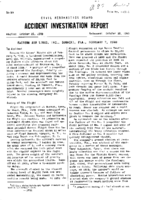 Investigation of Aircraft Accident EASTERN AIRLINES BUNNELL FLORIDA 19480207