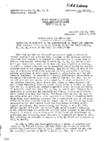 Parts 040 41 42 43 45 And 61 Regulation No SR385a Delegation Of Authority To The Administrator To Permit Air Carriers Under Contract To The Military Services To Deviate