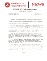 Department of Transportation News Releases for October 1972