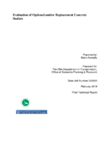Evaluation of Optional andor Replacement Concrete Sealers