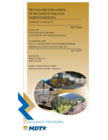 Testing and Evaluation of Recovered Traction Sanding Material