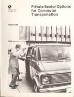 Private Sector Options for Commuter Transportation