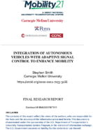 Integration of Automated Vehicle Sensing with Adaptive Signal Control for Enhanced Mobility