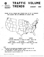 Traffic Volume Trends August 1991