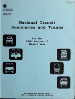 National Transit Summaries and Trends For the 1990 Section 15 Report Year