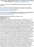 Investigating Problem of Distracted Drivers on Louisiana Roadways supporting datasets