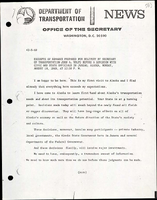 Excerpts of Remarks Prepared for Delivery by Secretary of Transportation John A Volpe before a Luncheon with Civic and State Officials in Juneau Alaska