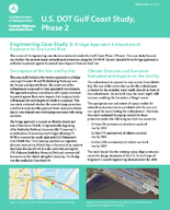 US DOT Gulf Coast Study Phase 2 Engineering Case Study 3 Bridge Approach Embankment Exposure to Sea Level Rise