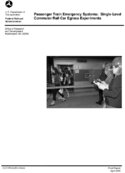 Passenger train emergency systems  singlelevel commuter rail car egress experiments