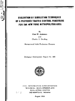 Evaluation By Simulation Techniques of A Proposed Traffic Control Procedure For The New York Metropolitan Area