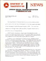 Department of Transportation News Urban Mass Transportation Administration UMTA 7241