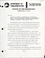 Excerpts of Remarks by Secretary of Transportation John A Volpe at the Annual Luncheon of the MontgomeryGreene County Transportation and Development Program