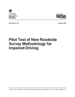 Pilot Test of New Roadside Survey Methodology for Impaired Driving