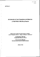 Evaluation of user perceptions and behaviors of FastTrac  pilot study results