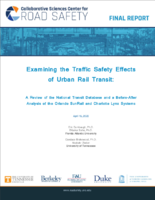 Examining the Traffic Safety Effects of Urban Rail Transit A Review of the National Transit Database and a BeforeAfter Analysis of the Orlando SunRail and Charlotte Lynx Systems