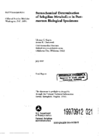 Stereochemical Determination of Selegiline Metabolites in Postmortem Biological Specimens