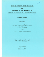 Review of Aircraft Crash Databases and Evaluation of the Probability of Aircraft Crashes on to a MAGLEV Guideway Technical Report