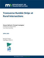 Transverse Rumble Strips at Rural Intersections