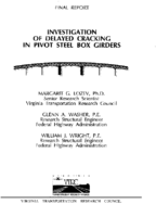 Investigation of delayed cracking in pivot steel box girders