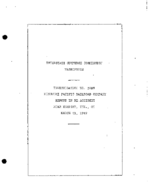 Interstate Commerce Commision Report of the Accident  Investigation Occuring on the MISSOURI PACIFIC RAILROAD ENRIGHT TX