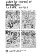 Guide for Manual of Instructions for Traffic Surveys 1976