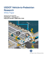 USDOT VehicletoPedestrian Research White Paper
