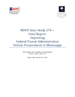 Improving Federal Transit Administration Vehicle Procurement in Mississippi