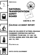 Interstate Commerce Commision Report of the Accident  Investigation Occuring on the NATIONAL RAILROAD PASSENGER CORPORATION AMTRAK QUEENS NY