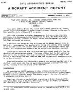 Investigation of Aircraft Accident TRANS WORLD AIRLINES CHICAGO ILLINOIS 19610901