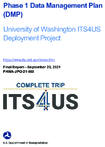 Phase 1 Data Management Plan DMPUniversity of Washington ITS4US Deployment Project