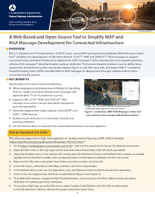 A WebBased and OpenSource Tool to Simplify MAP and RGA Message Development for Connected Infrastructure fact sheet