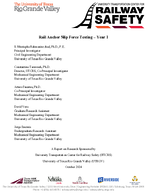 Rail Anchor Slip Force Testing