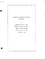 Interstate Commerce Commision Report of the Accident  Investigation Occuring on the BOSTON AND MAINE RAILROAD CANAAN NH