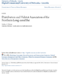 Distribution and Habitat Association of the Northern Longeared Bat