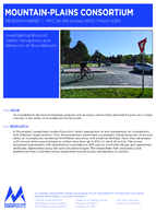 Investigating Bicyclist Safety Perceptions and Behaviors at Roundabouts Research Brief