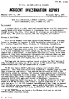 Investigation of Aircraft Accident GULF OIL CORPORATION NEAR LONDONDERRY OHIO 19551229