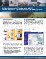 Michigan Department of Transportation MDOT weather responsive traveler information WxTINFO system