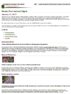 Human Environment Digest January 12 2017