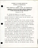 Statement of Elizabeth Hanford Dole Secretary of Transportation before the Senate Committee on Commerce Science and Transportation on February 20 1987