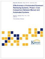 Effectiveness of Automated Pavement Restriping Systems Phase I Cost Comparison Between Manual and Automated Systems