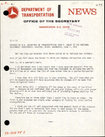 Remarks by US Secretary of Transportation John A Volpe to the National Governors Conference