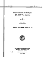 Improvements In The Type CA1277 VOR Monitor