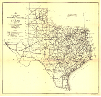 Official Map of the Highway System of Texas September 1 1930